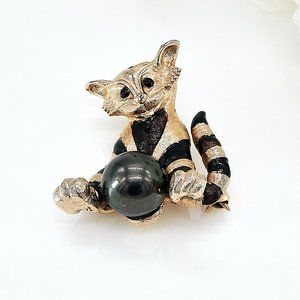 BOUCHER Rare Vintage Cat Pin/Brooch